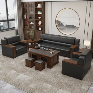 Modern Luxury Design Office Sofa Furniture Office Leather Sofa 2 Person Seats Sofas Living Room Furniture