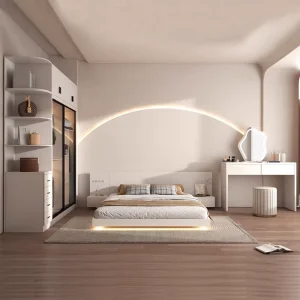 Modern Luxury Design Wooden King Size Bed Hotel Furniture Home Decoration Double Bed