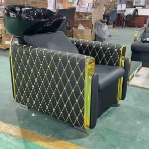 Modern Luxury Electric Massage Hair Salon Back Washing Unit Shampoo Chair Bed Beauty Salon Shampoo Station