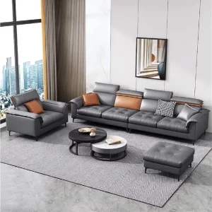 Modern Luxury European Italian Synthetic Leather U Shaped L Shaped Sofa Bed Set Wood Fabric Modular Furniture for Dining Hotel