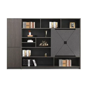 Modern Luxury Executive Office Desk with Matching Bookshelf Display Cabinet Office Furniture