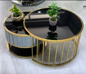 Modern Luxury Glam Wooden Mirrored Coffee Table Living Room Furniture Decor Source Factory Direct Sale