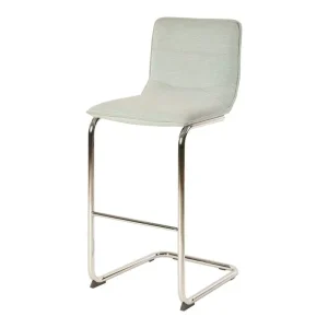 Modern Luxury High leg PU Leather Bar Chair with Chromed Legs for Home Bar and Hotel Use
