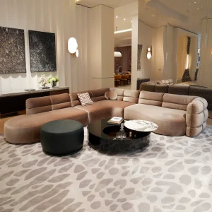 Modern Luxury Home Corner Sofa Italian Design Couch Living Room Sofa Hotel Villa Modular Sectional Soft Fabric Chesterfield Sofa