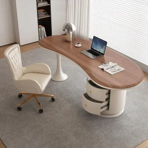 Modern Luxury Home Executive Office Desk CEO Boss L Shape with Drawer High Tech Furniture for Manager