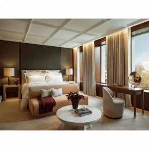 Modern Luxury Hotel Bedroom Furniture Set Custom 5 Star Hospitality Suite King Bed & Living Room Furniture for Project