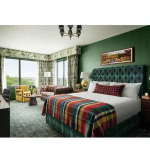 Modern Luxury Hotel Bedroom Furniture Sets 5 star King Size Bed with Double Bed High Quality Wooden Stylish Design