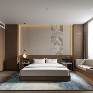 Modern Luxury Hotel Bedroom Furniture Sets Custom Made 5 Star Projects for Apartments and Villas Wood Material