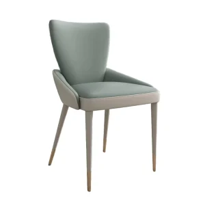 Modern Luxury Hotel Chairs Green PU Leather Dining Chairs Hotel Apartment Restaurant Furniture Banquet Dinner Chairs Factory