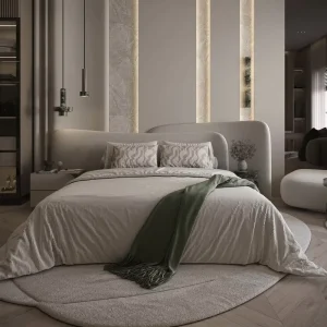 Modern Luxury Hotel Furniture Beds Room Set Four Points Wood Hotel Bedroom Sets