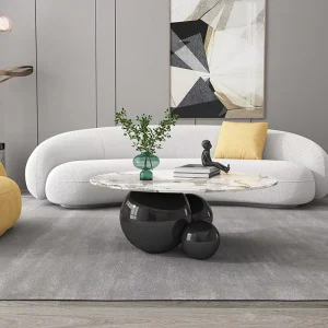 Modern Luxury Hotel Living Room Stainless Steel Gold Tea Table Adjustable Nesting Coffee Tables