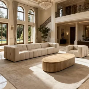 Modern Luxury Hotel Lobby Villa Sofa Set Comfortable Indoor Living Room Furniture Multi-Functional Sofa Bed Eco-Friendly