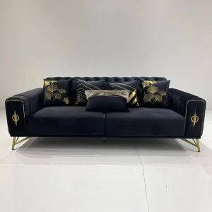 Modern Luxury Italian Soft Velvet Fabric Modular Sectional Sofa Set Square Shape for Living Room Apartment Mall Hotel Sponge