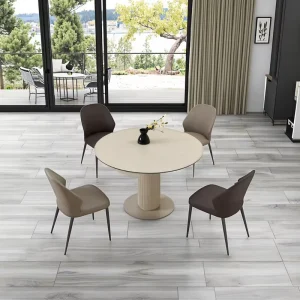 Modern Luxury Italian Wooden Dining Table Rock Plate Top Above 10 Seats Stable Durable Oval Design Dining Room Furniture Hotel