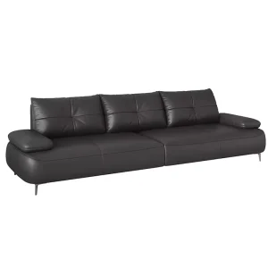 Modern Luxury Leather Office Sofa Set with Tea Table for Business Reception Company Furniture Boss School Hotel Office Sofa