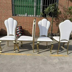 Modern Luxury Leather Wedding & Hotel Chairs Soft and Comfortable for Dining Living Room Apartment Park Events Commercial Use