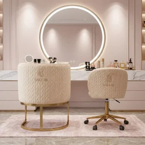 Modern Luxury Lift Chair Stainless Steel Frame Adjustable Height Leather Office Chair for Hotel and Home Office Use