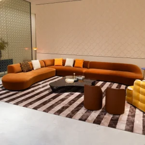 Modern Luxury Living Room Corner Sofa Italian Design Couch High End Sofas Hotel Villa Modular Sectional Fabric Chesterfield Sofa