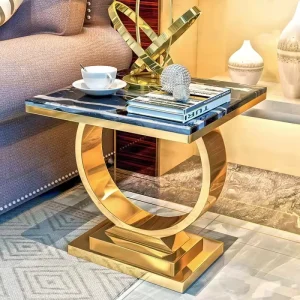 Modern Luxury Living Room Furniture Sets Elegant Marble Accent Tables for Dining Center & Side Tables Home Furniture