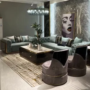 Modern Luxury Living Room Sofa OEM ODM Sofa Set Furniture Couch for Luxury Villa Hotel Mansion Living Room Furniture