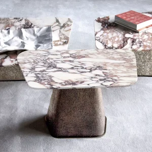 Modern Luxury Marble and Glass Blend Living Room Coffee Table Sets