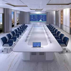Modern Luxury Meeting Table Custom Size Boardroom Desk Wood Traditional Conference Tables for Office School Hotel Furniture