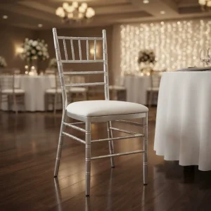 Modern Luxury Metal Hotel Banquet Chairs with Cushion Seats in OEM Colors for Weddings and Events