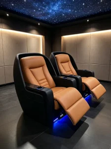 Modern Luxury Mix-Color One Seat High-Grade Capsule Power Recliner Sofa Set for Home Use Living Room Villa Basement