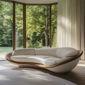 Modern Luxury Modular Office Sofa Set for Living House Decor Made of Wood Leather for Apartments