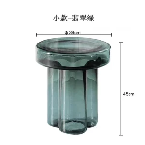 Modern Luxury Nordic Minimalism Glass Coffee Table Creative Design Glass Bedroom Hotel Use