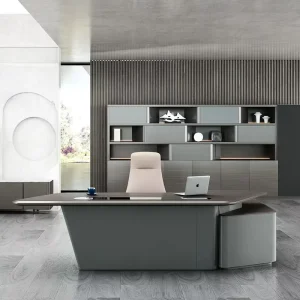 Modern Luxury Office Desk Executive Workstation With Storage for Boss Manager Commercial Use Simple Office Desk
