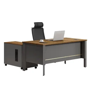 Modern Luxury Office Desk L type Boss CEO Executive Office Table Furniture
