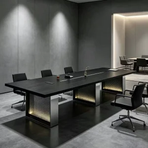 Modern Luxury Office Meeting Table New Wooden Furniture for Multi-Purpose Negotiations & Commercial Office Conference Room