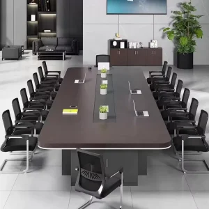 Modern Luxury Office Meeting Table Wood Furniture for Multi features Negotiations for Commercial Office Conference Room