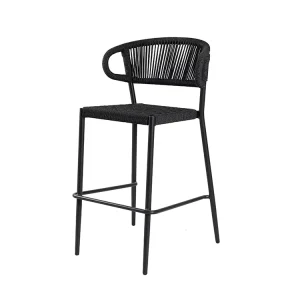 Modern Luxury Outdoor Patio Rope High Stool Bar Chairs for Home Bars Gyms Garden Hotel Club Bistro Baring