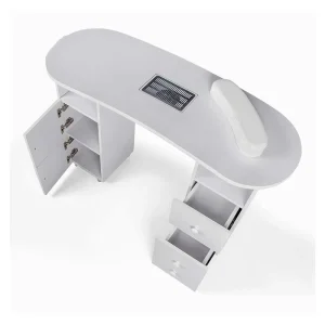Modern Luxury Professional Salon Manicure Table Beauty Salon Furniture Nail Table White Nail Desk