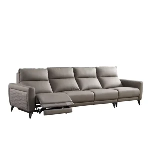 Modern Luxury Sectional Couch Home Sofa Set Cat Claw Cloth Straight Row Recliner Sofa Living Room Furniture