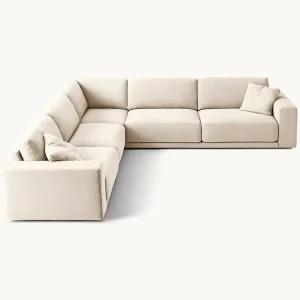 Modern Luxury Sectional Fabric Sofa L Shape for Living Room Hotel Mall Apartment Use