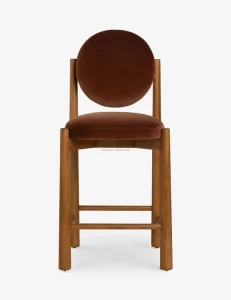 Modern Luxury Solid Wood Bar Stool for Home Dining Living Room Restaurant Home Office