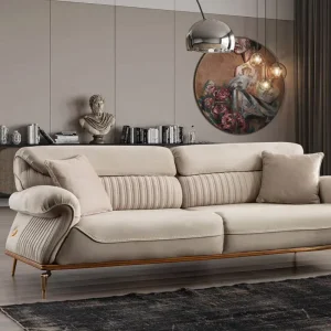 Modern Luxury Square shaped Modular Fabric Sectional Sofa Set One Seat High End Living Room Apartment Hotel Sponge Filled