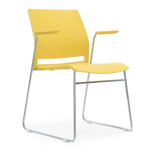 Modern Luxury Stackable Office Chair with Iron Frame for Conference Rooms Home & Hotel Use 5 Year Warranty