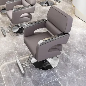 Modern Luxury Steel Barber Chair Durable PU Salon Furniture for Hair Cutting Styling Classic Spa for Living Room for Barber