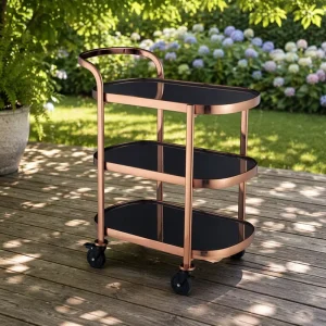 Modern Luxury Steel Construction bar Cart Drink Trolley Wine Cart for Home Bar Kitchen Living Room Bedroom Hospital Hotel Use