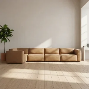 Modern Luxury Two Seater Fabric Sectional Sofa Set Convertible Sponge Bed with Corner Feature Indoor Living Room Mall Apartment