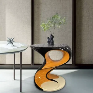 Modern Luxury Unique Fiberglass Side Coffee Table for Clothing Store Home Hotel Bedroom Decor Commercial Living Room Furniture