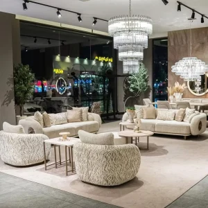 Modern Luxury Upholstered Sofa with European Design Italy Inspired Premium Materials Sofa Set