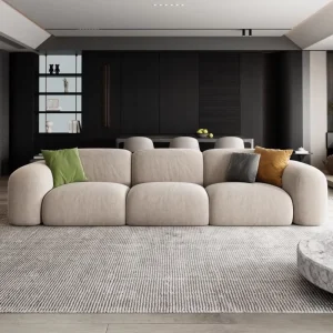 Modern Luxury Velvet 3 seater L Shape Living Room Sofa Set Modular Washable Villa Apartment Hotel Floor Sofa