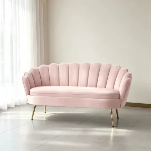 Modern Luxury Velvet Sofa for Beauty Salon Barber Shop Mall Office School Hospital Waiting Areas Eco-Friendly Durable Easy Clean