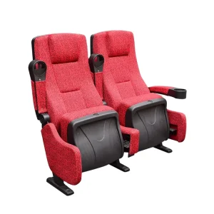 Modern Luxury Vip Standard Size Fabric Folding Movie Theater Seating Chair wooden Pads Theater Chair Seating