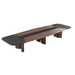 Modern Luxury Wood Conference Table Office Set for Conference Rooms and Hotels Offices Meetings Durable Panel Furniture